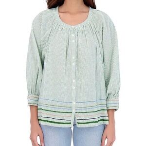 Roller Rabbit Murello Ada Striped Top Size Small